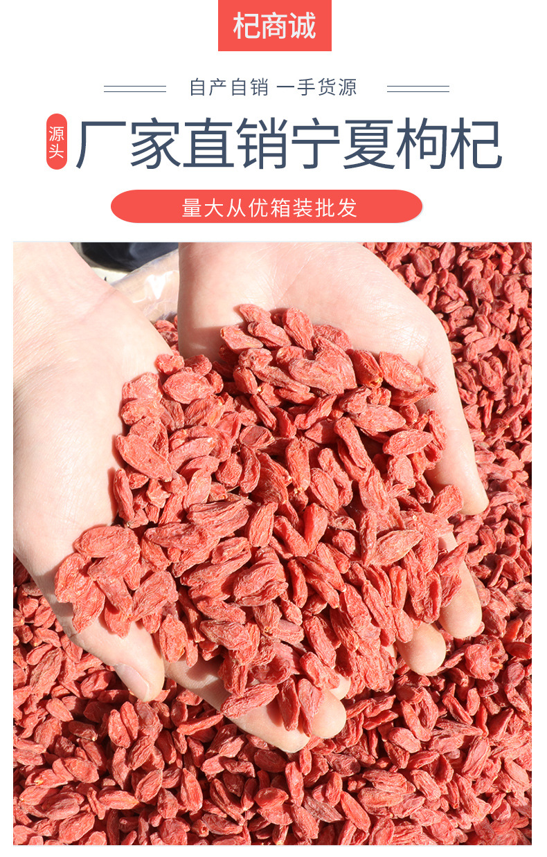 2020新货宁夏枸杞中宁甲乙特优级枸杞40斤散装枸杞整箱批发 品质与商机的完美结合